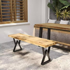 Metal Bench Legs 16 Inch Double Triangle Coffee Table Legs End Table Legs - Image 3