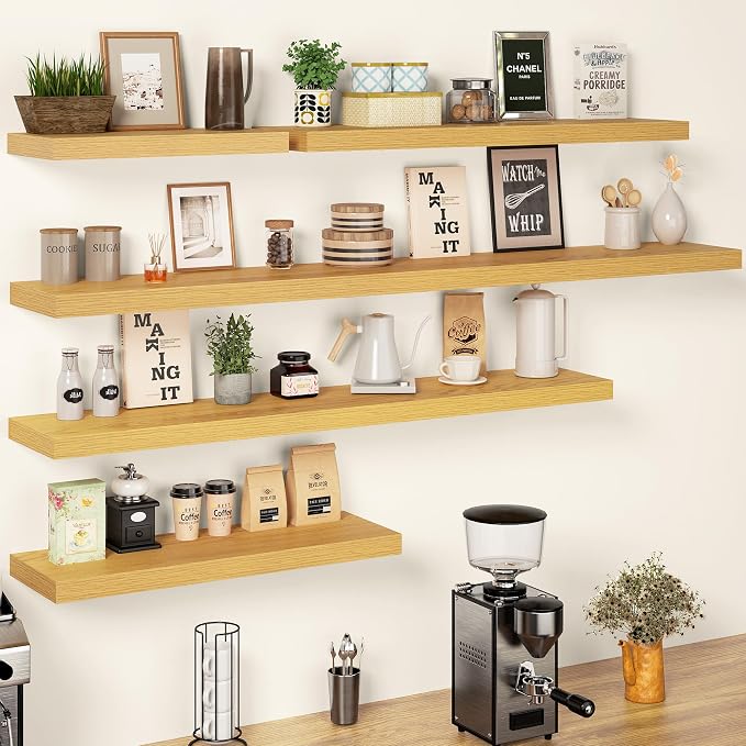 55 Inch Floating Shelves, 12 Inch Deep Floating Shelves - Image 7