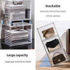 Clear Stackable Plastic Storage Bins - Image 4