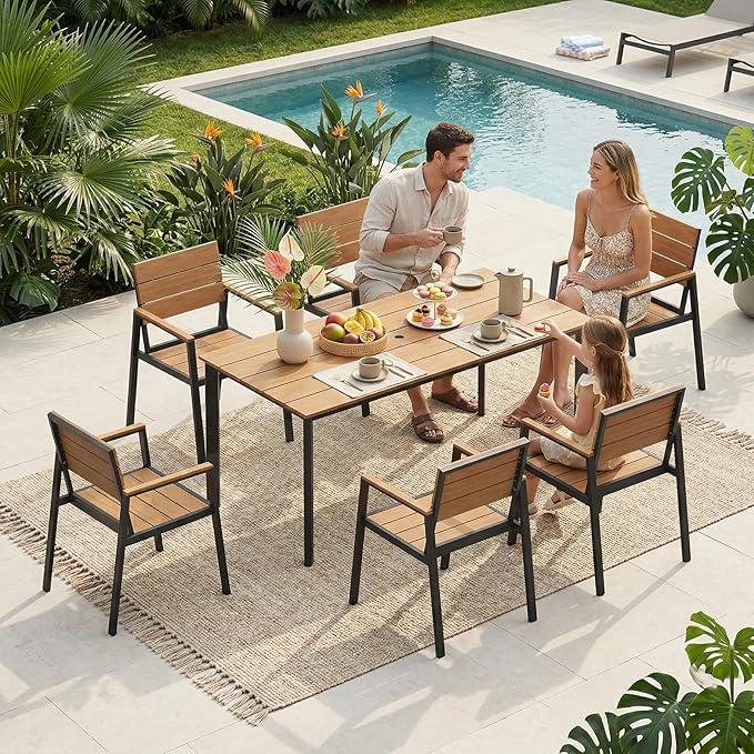 Outdoor Dining Set, Patio Table and Chairs Set - Image 6