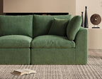 ohllob 140" U Shaped Couch, Cloud Sectional Couches - Image 6