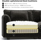 ELUCHANG 116" Luxury Modular Sectional Sofa, Comfy Deep Seat Cloud Couch - Image 6