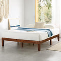 Mellow Naturalista Classic 12-Inch Solid Wood Platform Bed | Wooden Slats by MELLOW