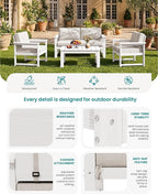 SERWALL HDPE Outdoor Loveseat - Image 4
