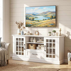 Giantex Farmhouse TV Stand for 65/70 Inch TV, Tall Entertainment Center - Image 3