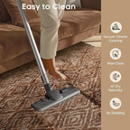 Ophanie 9x12 Brown and White Diamond Striped Rugs - Image 6