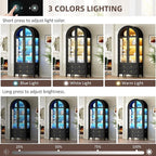 Vlsrka 71" Arched Curio Cabinet - Image 4