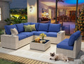 olimix 8 Piece Outdoor Patio Furniture Set, Outdoor Sectional Furniture by Olimix