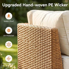 Aoxun 7-Piece Patio Furniture Set, Wicker Outdoor Furniture - Image 7