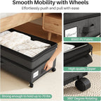 Kitstorack 4 Pack Height-adjustable Under Bed Storage - Image 3