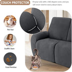 ALIECOM 100% Waterproof Recliner Sectional Couch Covers L Shape Stretch Corner - Image 6