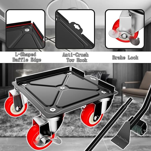 Furniture Dolly Set 5 Wheels Heavy Duty, Furniture Movers - Image 3