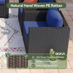 Aoxun 1 Piece Outdoor Patio Furniture Set 2 Seats - Image 3