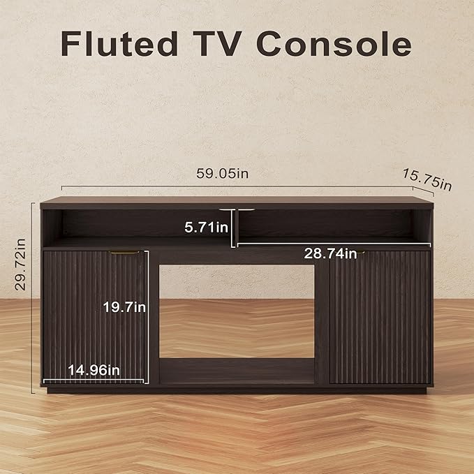 2-Piece Fluted Living Room Set Includes 31.5" Fluted Lift Top Coffee Table - Image 3