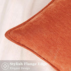 decorUhome Summer Couch Euro Sham Throw Pillow Covers 24x24 Set of 2, - Image 3