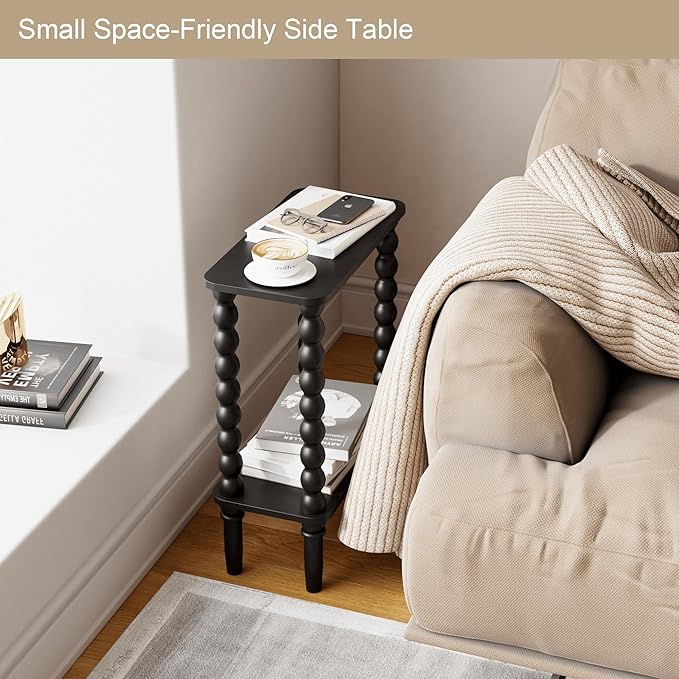 Veegle Narrow Side Table, Small End Table - Image 4