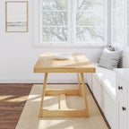Plank+Beam 48 Inch Farmhouse Dining Table, Rustic Solid Wood Kitchen Table - Image 6