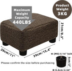 CAROLMADE Small Foot Stool Ottoman Footstool - Image 3