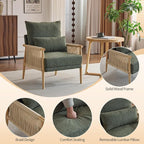 Karl home Cozy Chenille Accent Chair - Image 4