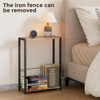 Homleke Narrow Side Table with Magazine Holder, Skinny End Table Perfect - Image 7