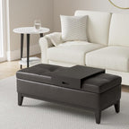 SIMPLIHOME Oregon Storage Ottoman Bench - Image 2