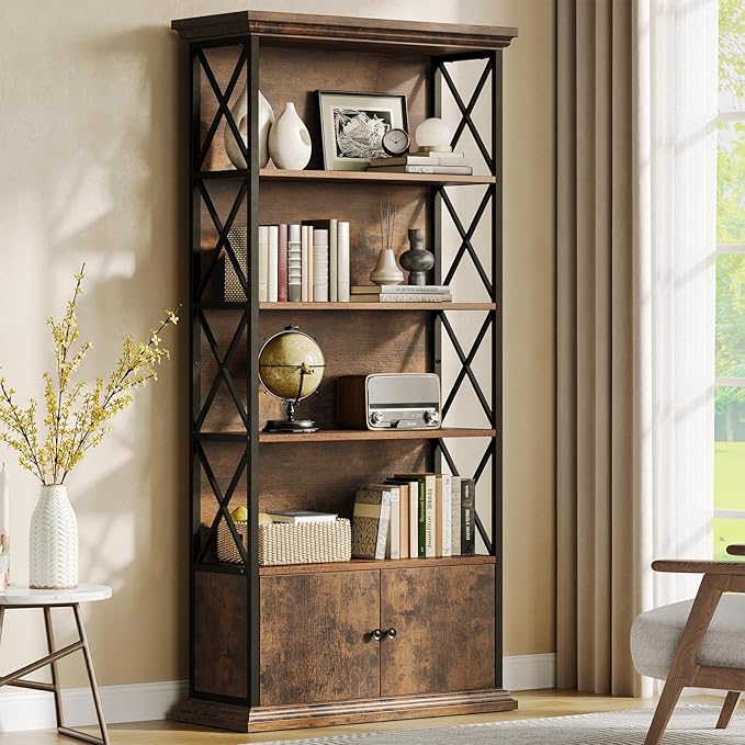 GOLDDAY 5-Tier Tall Bookcase by GOLDDAY