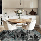 RELEANY Washable Area Rugs 6ft Non-Slip Modern Abstract Soft - Image 4