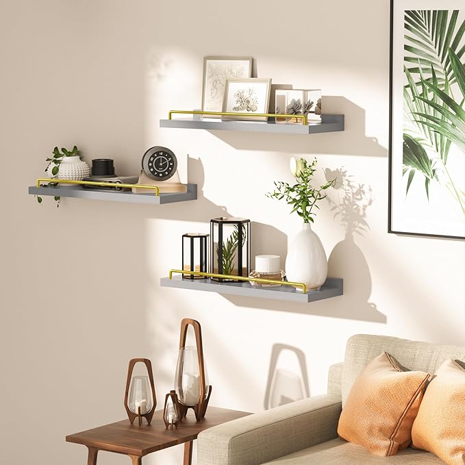 RYOFOBETTO Floating Shelves for Wall Decor, Living Room, Picture Frames - Image 4