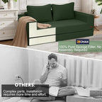 COMAX Convertible Sofa Bed Queen, Corduroy Folding Floor Couch Pull Out Couch - Image 9