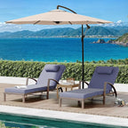 GarveeLife 2-Piece Rattan Patio Folding Chaise Lounge, 5-Position Adjustable - Image 3