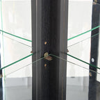 Corner Curio Cabinet, 150lbs Heavy Duty Glass Display Cabinet - Image 3