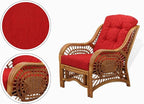 Malibu Lounge Living Accent Armchair Natural Rattan Wicker Handmade Design - Image 3