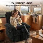 Korser Recliner Chair, Swivel Rocker Recliner Chair - Image 9