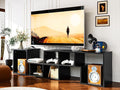 Recaceik Cube Bookshelf 2 Shelf Bookcase L-Shaped TV Console Stand Modern by Recaceik