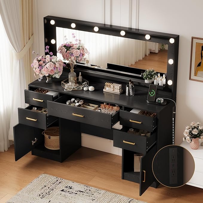 TOKSOM 44.8" Large Vanity Desk - Image 2