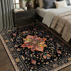 RELEANY Area Rugs 5'x8' Washable Non-Slip, Floral Vintage Distress Print - Image 4