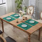 BALCONY & FALCON Placemats Set of 4 Faux Linen Cloth Place Mats Washable - Image 7