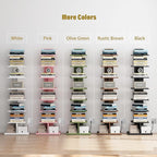 TUTOTAK Narrow Bookshelf, 8-Tier Bookcase - Image 9