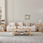 Lerliuo Boho Coffee Tables for Living Room, Rattan Center Table - Image 8