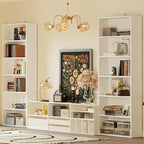 IRONCK Bookshelves and Bookcases Set of 2 Floor Standing 6 Tiers Display - Image 4