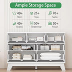Xixini Fluted Dresser for Bedroom - Image 3