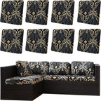 Outdoor Cushion Covers Set, Replacement by SUKAIKEQA