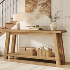 LITTLE TREE 70.9" Solid Wood Console Table - Image 5