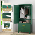 GAIOUS 71" Metal Wardrobe Cabinet - Image 5