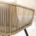 YITAHOME 3-Piece Wicker Small Patio Balcony Chair Set, Outdoor Rattan - Image 5
