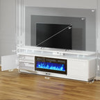 80" Fireplace TV Stand with Double LED Lights - Image 8