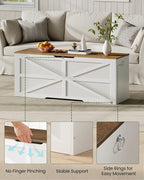 CHOEZON Storage Chest, 47.2" Wooden Storage Trunk, Modern Storage Bench - Image 6