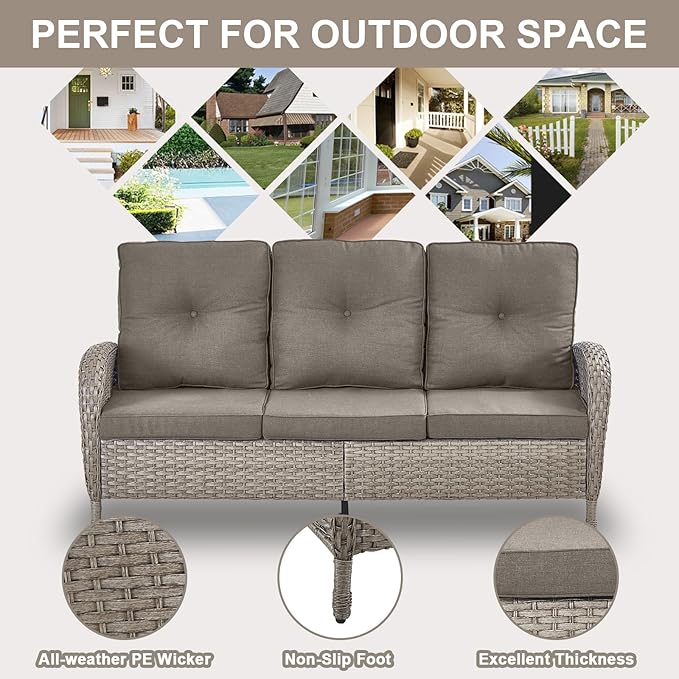 Belord Expansive 10 Pieces Outdoor Patio Furniture Set - Image 7