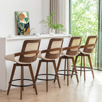 Set of 4 Mid Century Modern Counter Stools - Image 6