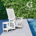GREENVINES Outdoor Rocking Chairs | Set of 4 | Porch Rocker | HDPE Plastic | - Image 2
